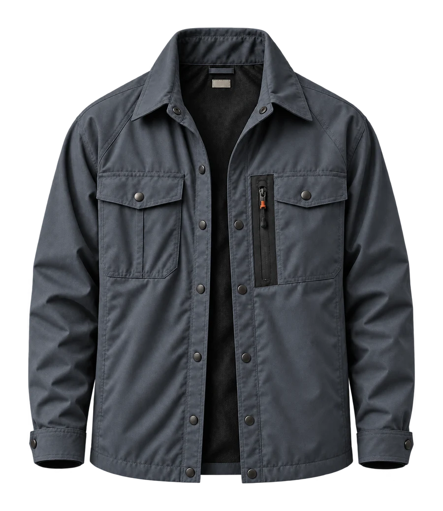 Atlas Overshirt, front, EARTH concept render
