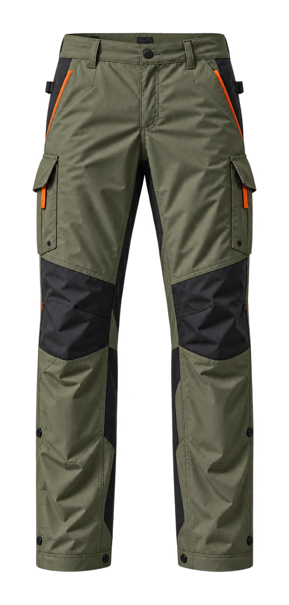 Axis Pant, front, EARTH concept render