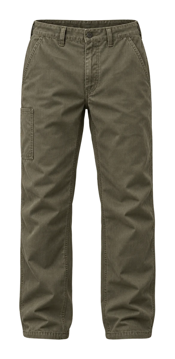 Basin Pant, front, EARTH concept render
