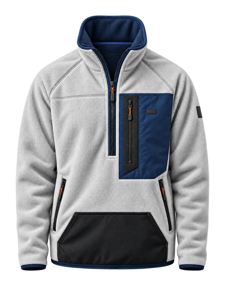 Vector Fleece, front, EARTH concept render
